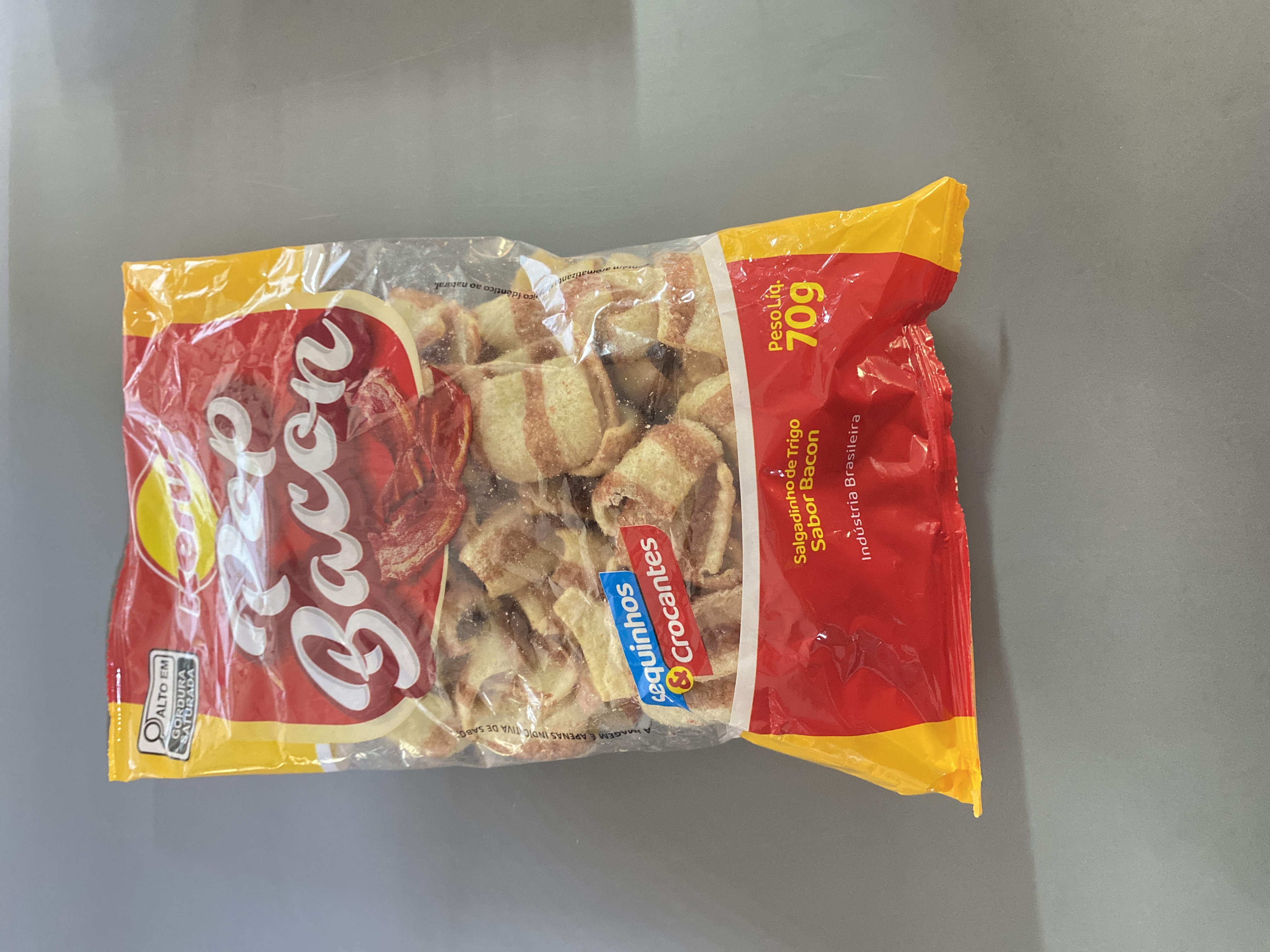 Salgadinho pop bacon